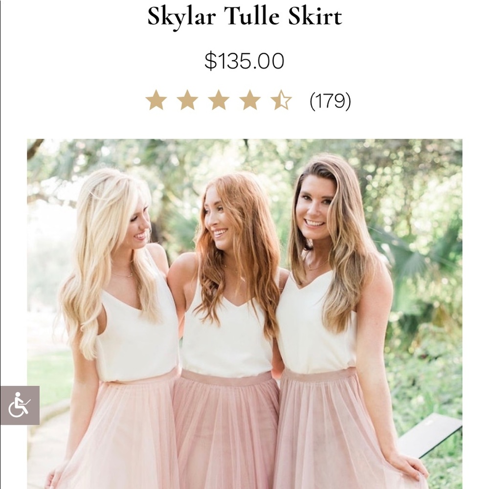 Revelry Skylar Tulle Petite Maxi Skirt